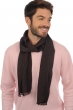 Cashmere & Zijde accessoires sjaals scarva donkerbruin 170x25cm